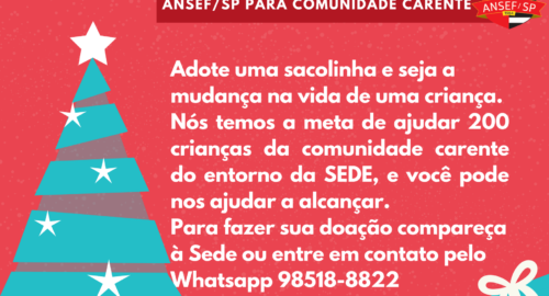 Campanha Sacolinha de Natal para Comunidade Carente!